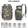 thumbnail image 3 of Floral Print and Skull Design Insulated Cooler Backpack - 20L Leakproof & Easy to Clean, Great for Camping, 3 of 5