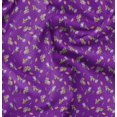 thumbnail image 1 of Soimoi Purple Moss Georgette Fabric Leaf Floral Print Fabric by Yard 42 Inch Wide, 1 of 6