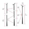 thumbnail image 3 of Long Shoe Horn Dressing Aid Rod Stick with Shoe Horn with Sock Removal Tool Extend Long Handled Shoe Horn, 3 of 9
