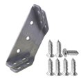 thumbnail image 4 of Birdeem Stainless Steel Multifunctional Corner Three Sided Fixed Corner Brace Cabinet Trapezoidal Hanging Angle Hanging Layer Board Support Furniture Connecto, 4 of 5
