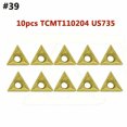 thumbnail image 1 of 10 Pcs 40 Types Embouts en Carbure CNC Outil de Tour de Lame + Boîte, 1 of 1