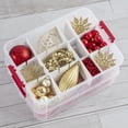 thumbnail image 4 of Sterilite Boîte d'Ornements 2 étages en Rouge, 4 of 6