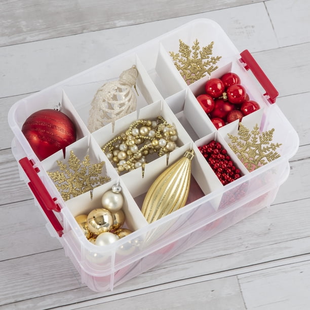 Sterilite 2 Layer Ornament Box, Red - Walmart.ca