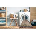 thumbnail image 2 of Ahgly Company Tapis d'Intérieur Lavable en Machine Carré Abstrait Beige Marron, 8 Pieds Carré, 2 of 7