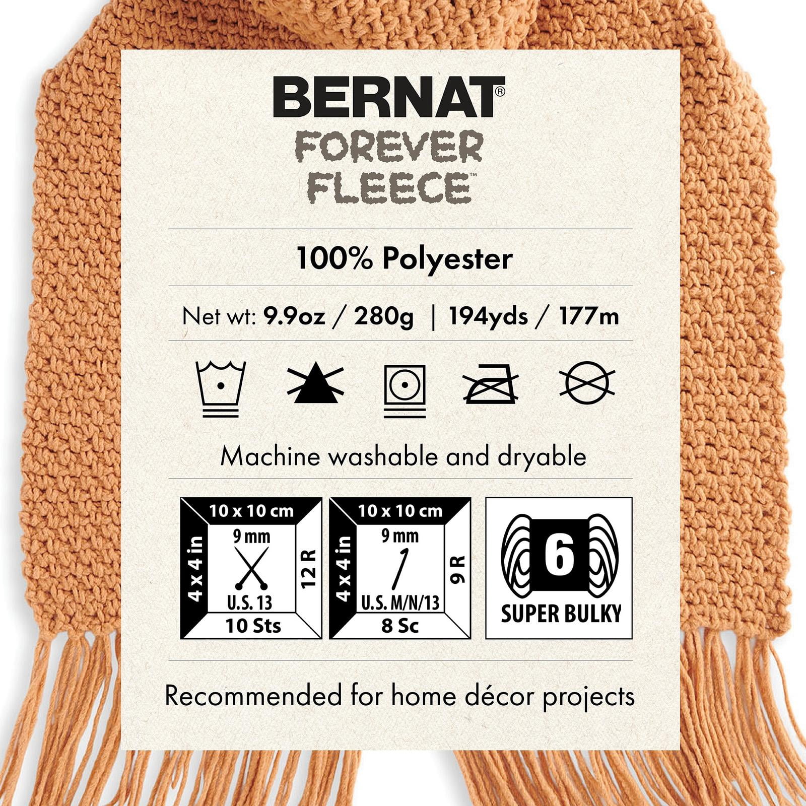 Bernat® Fil Forever Fleece™, Polyester #6 Super Volumineux, 9,9 Oz/280 G