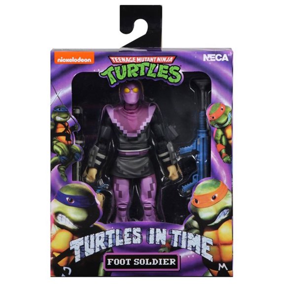 Les Tortues Ninja Figurine Articulée de 7 Pouces Turtles In Time - Foot Soldier