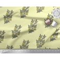 thumbnail image 3 of Soimoi Rayon Fabric Leaves & Floral Block Print Sewing Fabric Yard 42 Inch Wide, 3 of 3