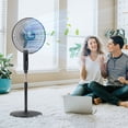 thumbnail image 2 of HOMCOM Standing Floor Fan with Remote Control Tall Pedestal Electric Fan, 2 of 10