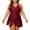 #0093-Red, variant on Ailaofu Plus Size One Piece Swim Dress Swimsuits for Women Tummy Control Swim Dress Skirt Bathing Suit