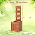 thumbnail image 3 of Costway 2 PCS Wooden Raised Garden Bed Elevated Yard Planter Box with Trellis Open-Ended, 3 of 10
