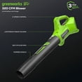 thumbnail image 2 of Souffleur de feuilles sans fil Greenworks 24V, 320 CFM, batterie 2,0 Ah USB et chargeur inclus, 2 of 9