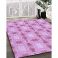 thumbnail image 3 of Ahgly Company Tapis d'Intérieur Lavables en Machine, Carré Transitionnel, Zone Violette, 5' Carré, 3 of 7
