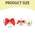 thumbnail image 3 of 20pcs Christmas Bows Mini Christmas Tree Bows Mini Bowknot Ornament Xmas Tree Hanging Pendant For Xmas Tree Hanging Decoration, 3 of 9