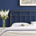 thumbnail image 4 of Modway Alessia Tête de Lit Grand Moderne Style Ferme en Métal, Gris, 4 of 5