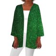 thumbnail image 2 of Women'S Cardigans,Lightweight Front Open Cardigan For Women Summer Clearance,Breathable Cardigans,Womens Summer Fall Shiny And Sparklinged Cardigan Long Sleeve Loose Cover Up Casual Blouse Tops, 2 of 5