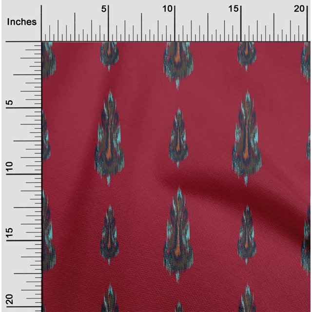 oneOone Cotton Flex Fabric Ethnic Ikat Printed Craft Fabric BTY 40 Inch Wide