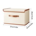thumbnail image 3 of Boîte De Rangement Pour Vêtements,Rangement De Garde-Robe,6 Compartiments,Pliable,Pour La Maison,Le Bureau,Les Voyages,Peu Encombrante,Pliable,Stackable Storage Bins,PENDANE,Multicolor, 3 of 8