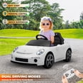thumbnail image 2 of VOLTZ TOYS Voiture Porsche RUF 911 24 V pour Enfants sous Licence Officielle, Véhicule Jouet de Sport Motorisé de Luxe avec Télécommande Parentale, Portes Ouvrantes, Lumières DEL et Musique, Blanc, 2 of 6