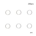 thumbnail image 2 of SHOWERORO 200 Pcs Anneaux de Clés Clips Ronds Anneaux pour Fabrication de Bijoux Clés de Liaison, 2 of 8