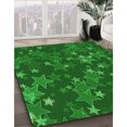 thumbnail image 3 of Ahgly Company Machine Washable Indoor Square Transitional Dark Green Area Rugs, 7' Square, 3 of 7