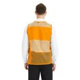 thumbnail image 2 of TOPTIE Adult Mesh Vest Zipper Supermarket Team Volunteer Uniform Vest - Orange, 2 of 6