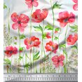 thumbnail image 3 of oneOone Cotton Silk Fabric Leaves & Flower Panel Print Sewing Fabric BTY 42 Inch Wide, 3 of 3