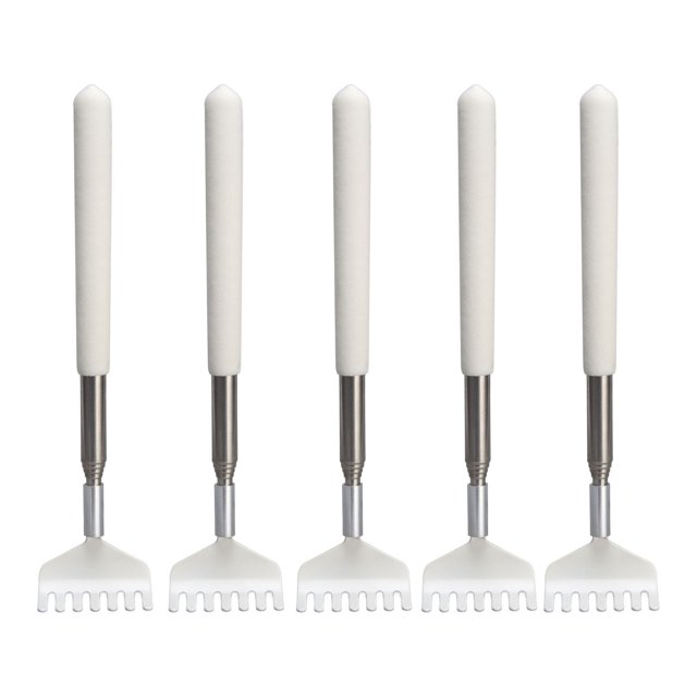 5 Pcs Portable Extensible Dos Grattoir Télescopique Grattoir Tetractable Ours Griffe Métal Main Masseur Outil pour La Relaxation Des Soins De Santé