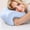 Sky Blue, variant on Cushion Seat Pad for Chair - Extra Firm Headrest Attachment with Neck Support Ergonomic Memory Foam Pillow for Back and Head Comfort