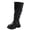 Black, variant on Curenmufel Toddler Boots Toddler Little Boys Girls Cowboy Boots Kids Western Square Toe Riding Mid Calf Boots Size 9 (Black,Toddler 9)