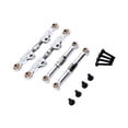 thumbnail image 4 of Bunblic 1/14 RC Car Adjustable Tie Rod Set Linkage Link Set Durability Easy to Install Accessory Premium Metal RC Car Parts for 14208 Silver, 4 of 6
