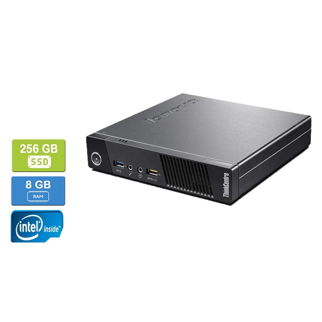 Refurbished: LENOVO M73 Intel Core G3220T 8GB 256GB SSD Win 10 Pro