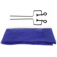 thumbnail image 1 of Filet de Tennis pour Table, Accessoires de Remplacement Sportifs Portatifs Filet de Pong avec Support Simple en Polyester pour Intérieur Extérieur Bleu, 1 of 8