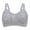 Grey, variant on Women Bra Fashion Soft Comfortable Solid Color Wire Free Bralette Underwear Stretchy Plus Size Brassiere Gift For Mom