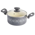 thumbnail image 2 of Tia Mowry 10 Piece Ceramic Nonstick Cookware Set, Charcoal, 2 of 7