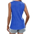 thumbnail image 4 of AherBiu Camisoles de Sortie pour Femmes Sans Manches à Col Rond Camisole d'Été Décontractée Mode Débardeurs Plissés, 4 of 4
