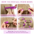 thumbnail image 4 of CUITING 40 Pcs Perm Rods for Natural Hair Cold Wave Rods Hair Rollers for Women Hair Roller Curler Perm Rods for Long Medium Short Hair Plastic Cold Wave Rods Hairdressing Styling Tool  O, 4 of 7