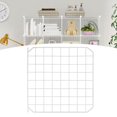 thumbnail image 3 of Transemion Portable Pet Playpen Panel Cage Fence Metal Guinea pig Wire door white 1Set, 3 of 6