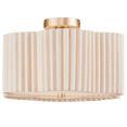 thumbnail image 2 of Bouclair Natural Pleated Linen Ceiling Lamp, 2 of 6
