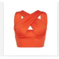 thumbnail image 1 of Honganda Women's Criss Cross Tank Tops, Sleeveless Solid Color Cutout Crop Tops, 1 of 10