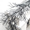 thumbnail image 4 of YIMWNYI 2Pcs Halloween Artificial Tree Branches – Black Withered Rattan Simulation Plant for Indoor and Outdoor Halloween Décor, Durable Fake Branches for Party, Porch, and Event Decoration, 4 of 9