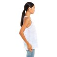 thumbnail image 3 of Bella Ladies Flowy Racerback Tank, L, Blue Marble, 3 of 3