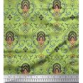 thumbnail image 1 of Soimoi Poly Georgette Fabric Floral & Ogee Damask Decor Fabric Printed Yard 52 Inch Wide, 1 of 1