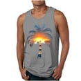 thumbnail image 2 of JDQJBZ Débardeurs Style Homme Couleur Unie Col Ras du Cou Sans Manches, 2 of 5