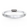 thumbnail image 2 of East-West Stackable Baguette Ring in 10K White Gold, 2 of 3