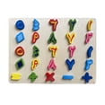 thumbnail image 1 of Wooden Alphabet Puzzle Board Montessori Puzzle Game Birthdays Gifts Learning Toy Arabic Numerals A, 1 of 9
