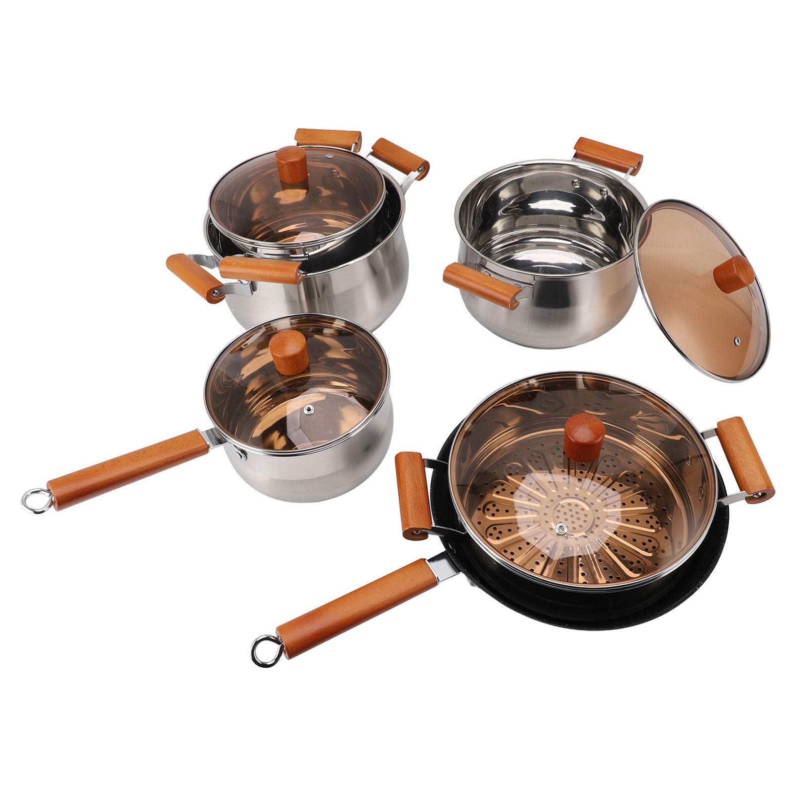 Cooking Set, Kitchen Cooking Set Multifunctional  for Steaming Boiling Making Soup