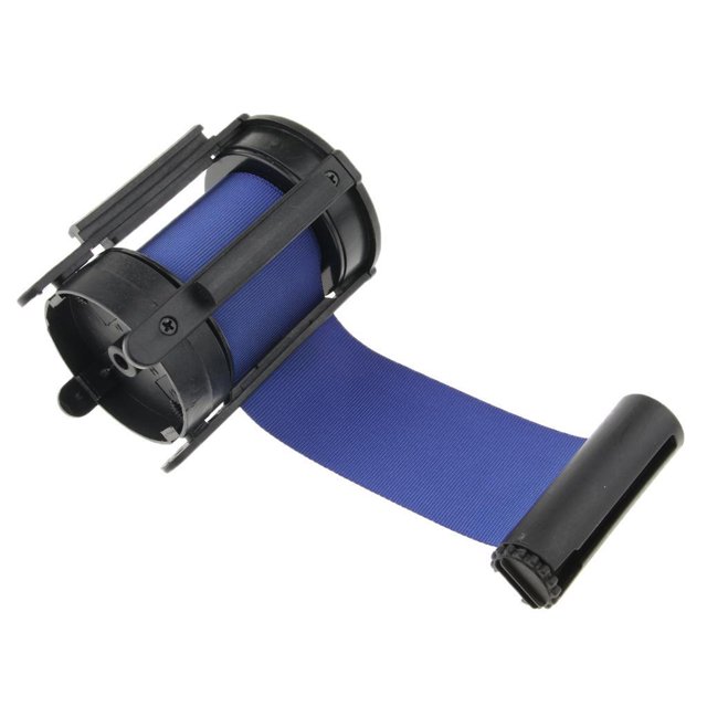 maskred Barrière de Queue Rétractable Polyvalente pour Gestion Efficace de la Foule Bleu 3 Mètres 1Ensemble