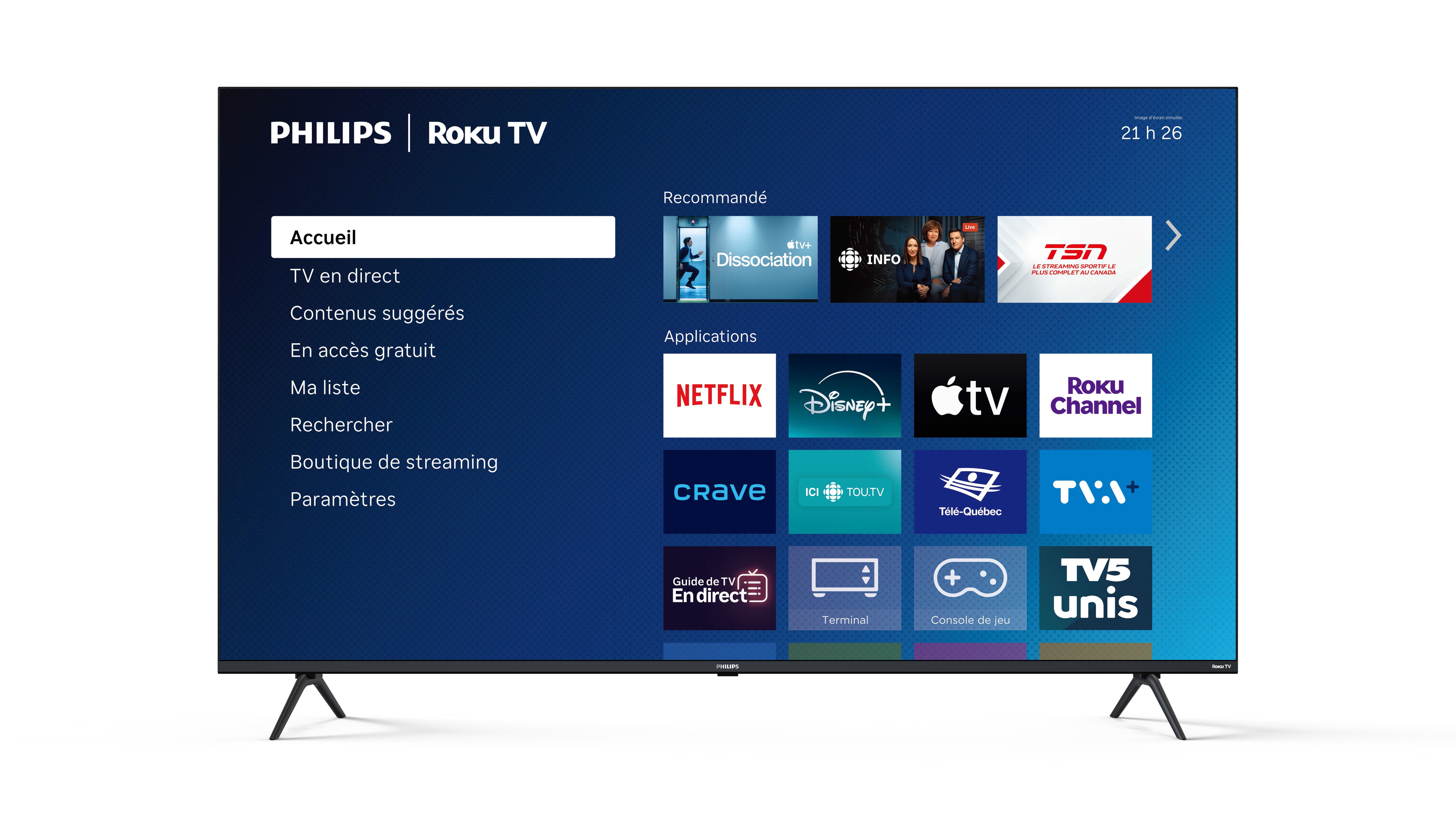 PHILIPS 50" UHD QLED - FRENCH