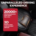 thumbnail image 3 of Car Seat Covers Full Set Faux Nappa Leather Seat Covers for Cars Breathable Front Seats with Lumbar Support and Rear Fit for Automotive Sedans SUVs Pickups, 3 of 9