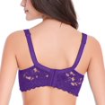 thumbnail image 5 of 2025 Femmes Dentelle Froncée Maille Bretelles Sport Bonnet Médium Sport pour Femmes sous-Vêtements (No, 5 of 5